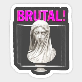 Brutal/Aesthetic Statue ∆∆∆ Graphic Design Sticker